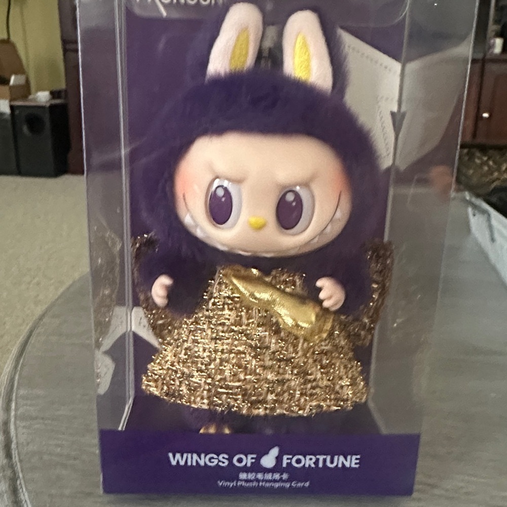 Wings of Fortune Purple and Gold Vinyl Plush